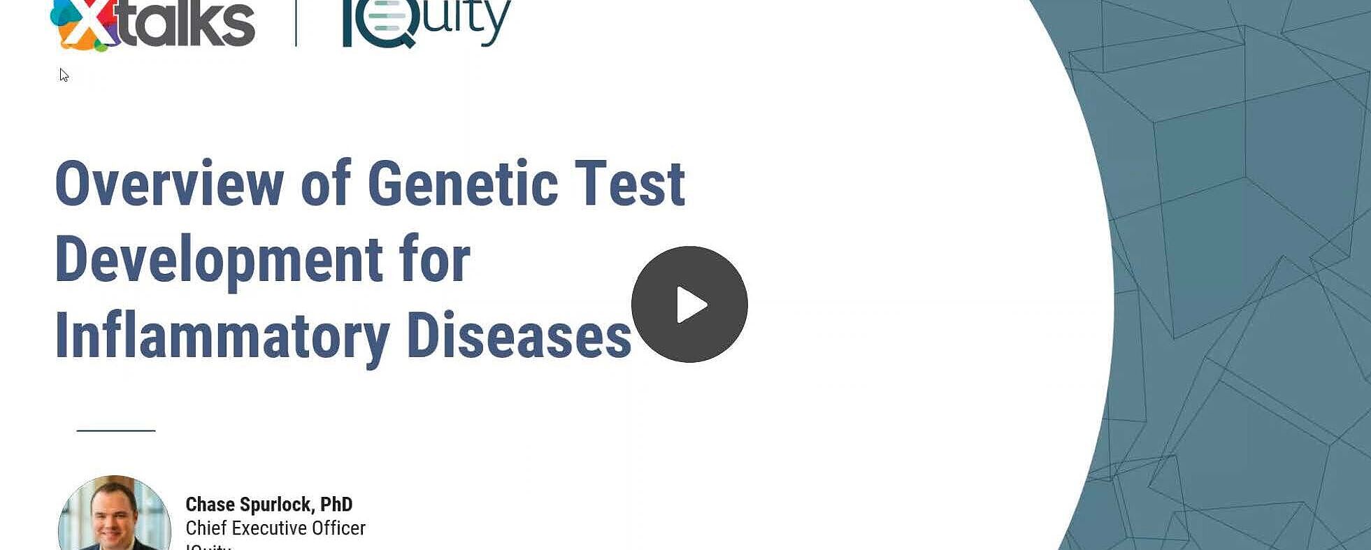 Overview of Genetic Test Development for Inflammatory Diseases